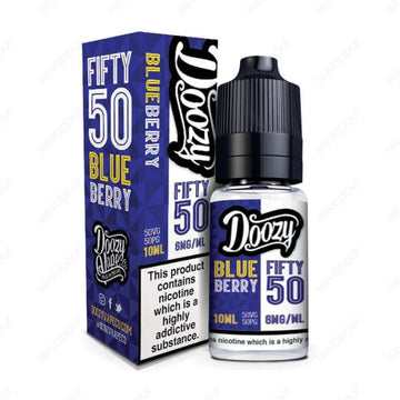 Doozy Vape Co Fifty 50 Blueberry 10ml Nicotine Salt E-Liquid