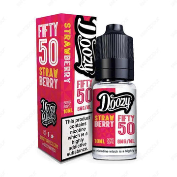 Doozy Vape Co Fifty 50 Strawberry 10ml Nicotine Salt E-Liquid
