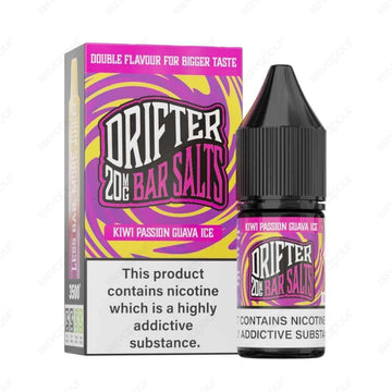 Drifter Bar Salts Kiwi Passionfruit Guava 10mg Nicotine Salt E-Liquid