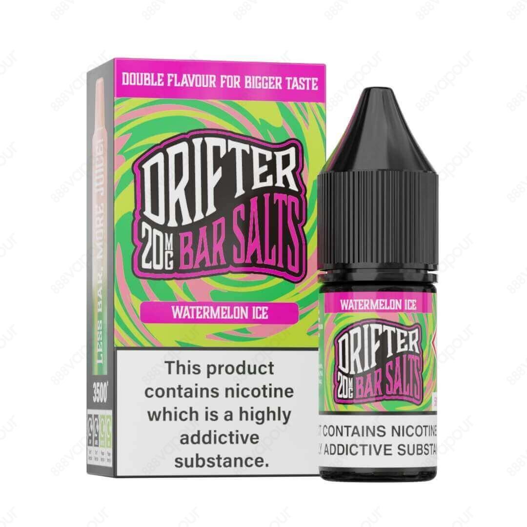 Drifter Bar Salts - Watermelon Ice | £3.49 | 888 Vapour | NEW at 888 Vapour, we have the INCREDIBLE Drifter Bar Salt Range made from the top selling disposable flavours you know and love! Packed with double flavour for bigger taste, NEW Drifter Bar Salts