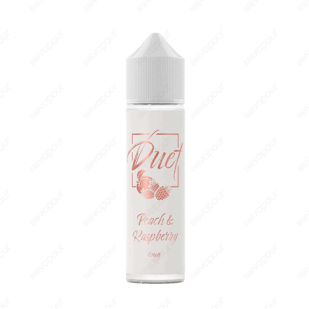 Duet Peach & Raspberry E-Liquid | £12.99 | 888 Vapour | Duet Peach & Raspberry e-liquid is a delicious blend of peaches and raspberries for a sweet yet tart vape that you can enjoy all day long! Peach & Raspberry by Duet is available in a 0mg 50ml shortfi
