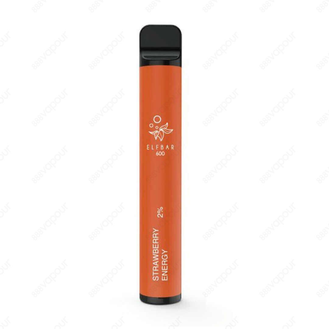 Elf Bar 600 Strawberry Energy Ice Disposable Kit | £4.99 | 888 Vapour | If you're looking to make the switch to vaping but you're not ready to invest in a full vape kit, then the Elf Bar 600 is the perfect choice! The Elf Bar 600 Strawberry Energy Ice com