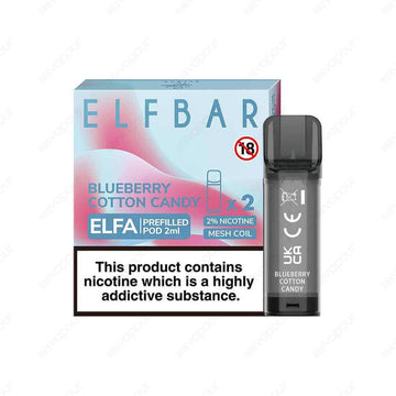 Elf Bar Elfa Blueberry Cotton Candy 20mg Replacement Pods