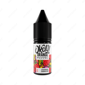 Okay Orange Strawberry Banana Bubblegum 10ml Nicotine Salt E-Liquid