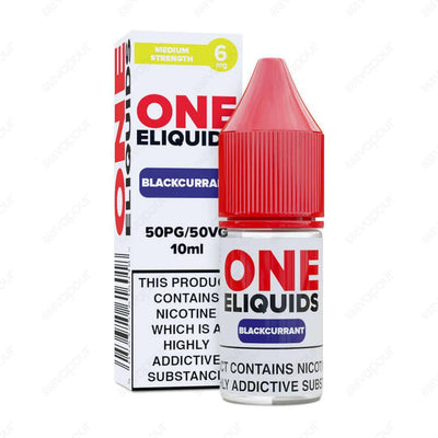 One ELiquids Blackcurrant E-Liquid | £1.00 | 888 Vapour | One Eliquids Blackcurrant is the ultimate berry flavoured 10ml! This succulently sweet and tangy fruit blend is ideal for starter kits and pod systems thanks to its 50PG/50VG ratio. Offering unbeat