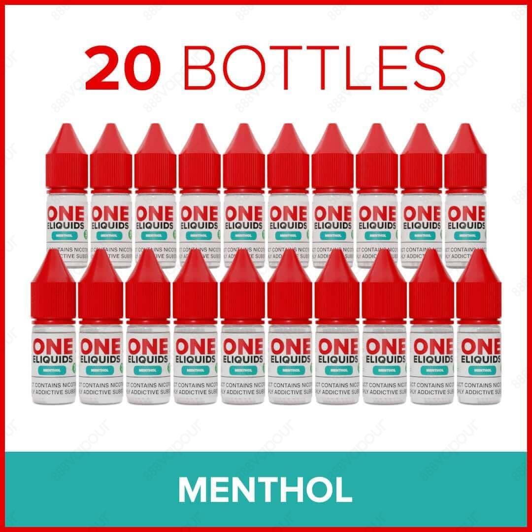 Group image of One ELiquids Menthol 10ml Freebase E-Liquid