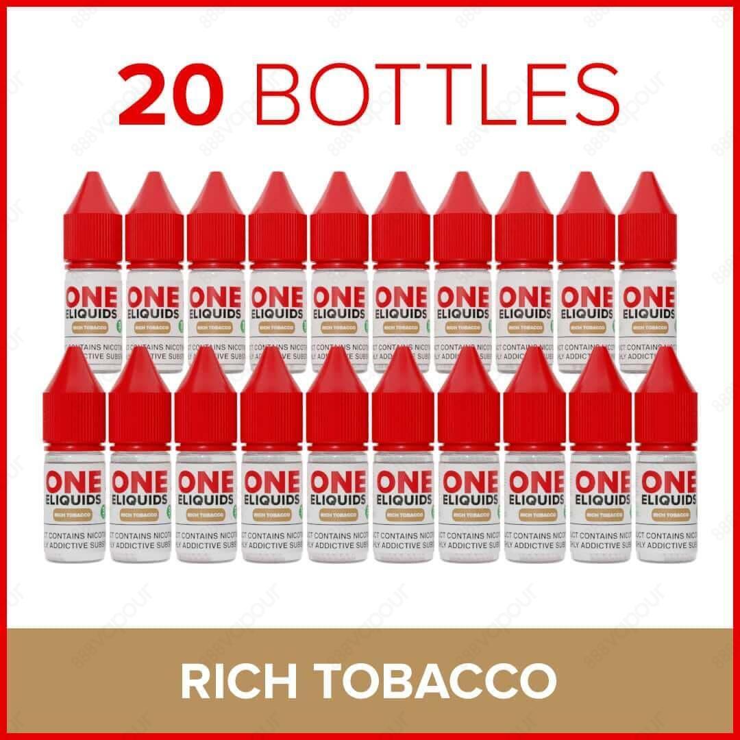 Group image of One ELiquids Rich Tobacco 10ml Freebase E-Liquid