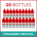 Group image of One ELiquids Strawberry Menthol 10ml Freebase E-Liquid