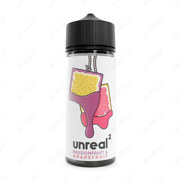 Unreal Raspberry Unreal2 Passionfruit & Grapefruit 120ml Shortfill E-Liquid