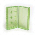 Green Plastic Two Bay 18650 Battery Case