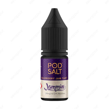Pod Salt Fusions Blueberry Jam Tart Salt E-Liquid | £4.49 | 888 Vapour | Pod Salt Fusions Blueberry Jam Tart Salt E-Liquid infuses sweet, English blueberry jam and soft buttery pastry. Salt nicotine is made from the same nicotine found within the tobacco