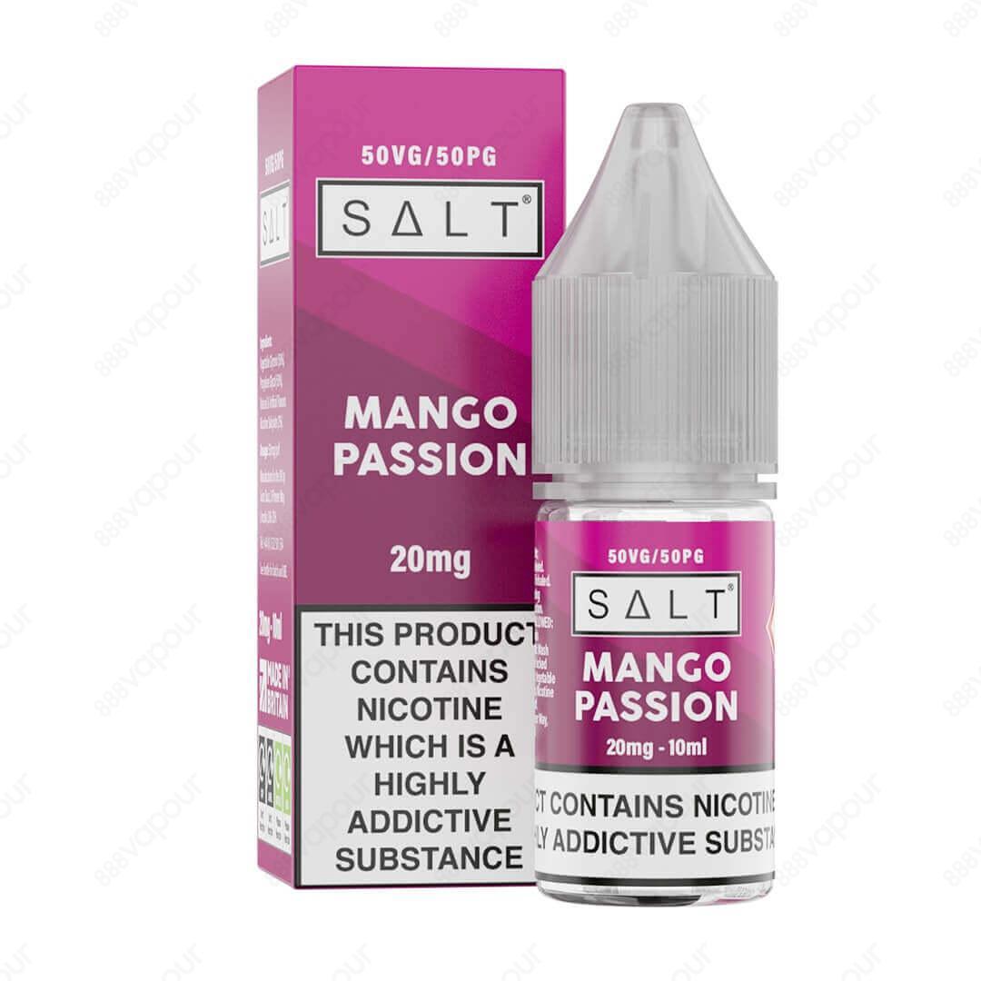 SALT Mango Passion E-Liquid - Nicotine Salts - 888 Vapour | £3.49 | 888 Vapour | SALT Mango Passion SALT Mango Passion Salt E-Liquid by SALT is a fusion of ripe mango and refreshing passionfruit, offering a unique tropical taste sensation. Salt nicotine p