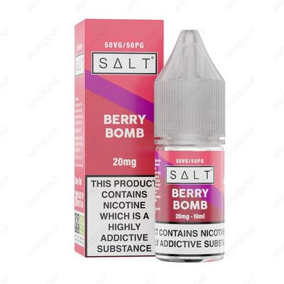 SALT Berry Bomb Salt E-Liquid - Nicotine Salts - 888 Vapour | £3.49 | 888 Vapour | SALT Berry Bomb nicotine salt e-liquid by SALT Eliquids combines the ravishing red berries flavours with subtle aniseed and icy fresh menthol for a perfect Berry hit in eve
