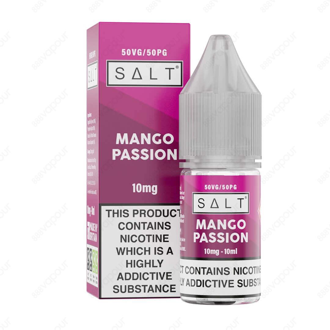SALT Mango Passion E-Liquid - Nicotine Salts - 888 Vapour | £3.49 | 888 Vapour | SALT Mango Passion SALT Mango Passion Salt E-Liquid by SALT is a fusion of ripe mango and refreshing passionfruit, offering a unique tropical taste sensation. Salt nicotine p
