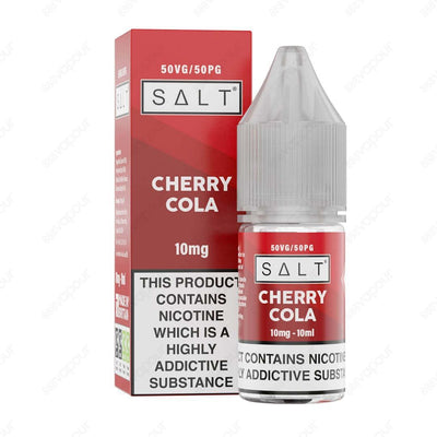 SALT Cherry Cola E-Liquid - Nicotine Salts - 888 Vapour | £3.49 | 888 Vapour | SALT Cherry Cola nicotine salt e-liquid by SALT delivers a tantalising combination of sweet cherry and cola notes infused with tart overtones. Nicotine salts are derived from t