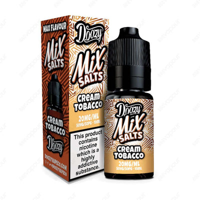 Doozy Mix Salts - Cream Tobacco - 888 Vapour | £3.95 | 888 Vapour | Doozy Mix Salts Cream Tobacco Nicotine Salt E-liquid by Doozy, a refined and indulgent flavour that combines the smoothness of creamy vanilla with the rich essence of fine tobacco. Prepar