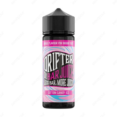 Drifter Bar Juice Cotton Candy Ice 120ml Shortfill | £14.99 | 888 Vapour | Drifter Bar Juice Cotton Candy Ice 120ml Shortfill bring back memories of fairgrounds and candy floss with its gorgeous mix of cotton candy blended with ice. Drifter Bar Juice shor