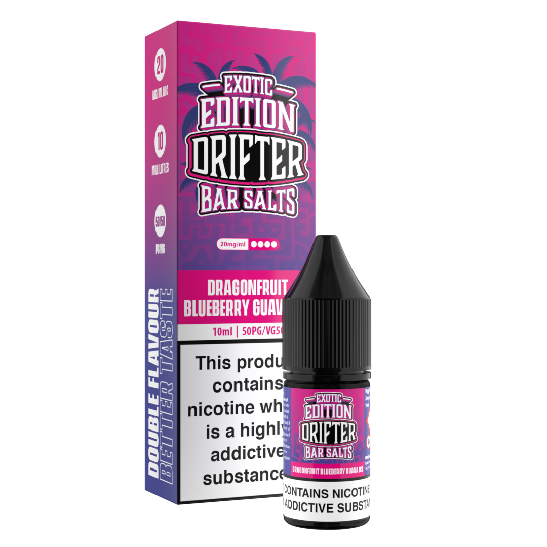 Drifter Exotics Salt Dragonfruit Blueberry Guava Nic Salt E-Liquid