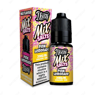 Doozy Mix Salts - Pink Lemonade - 888 Vapour | £3.95 | 888 Vapour | Introducing the Doozy Mix Salts Pink Lemonade nicotine salt eliquid, a tangy and refreshing blend that will tickle your taste buds. This delicious eliquid features a zesty pink lemonade f