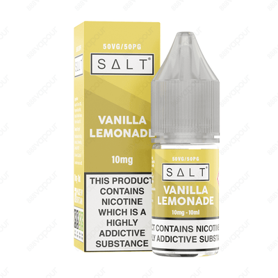 SALT Vanilla Lemonade E-Liquid - Nicotine Salts - 888 Vapour | £3.49 | 888 Vapour | SALT Vanilla Lemonade nicotine salt e-liquid is vanilla paired with freshly squeezed lemonade. Salt nicotine is made from the same nicotine found within the tobacco plant