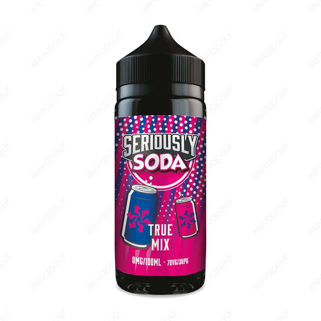 Seriously Soda True Mix E-Liquid | £11.99 | 888 Vapour | Specifications: 70VG/30PG 100ml E-Liquid Shortfill E-Liquid Flavour profile: A blend of fruits resembling classic Energy Drink Seriously Soda True Mix e-liquid serves up a tasty blend of mixed fruit