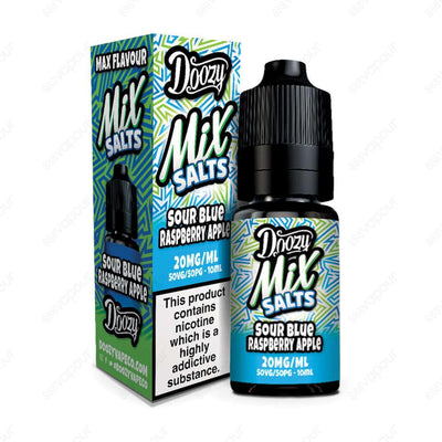 Doozy Mix Salts - Sour Blue Raspberry Apple - 888 Vapour | £3.95 | 888 Vapour | Doozy Mix Salts Sour Blue Raspberry Apple Nicotine Salt E-liquid by Doozy, a tantalising blend that combines the electrifying tang of sour blue raspberries with the crisp swee