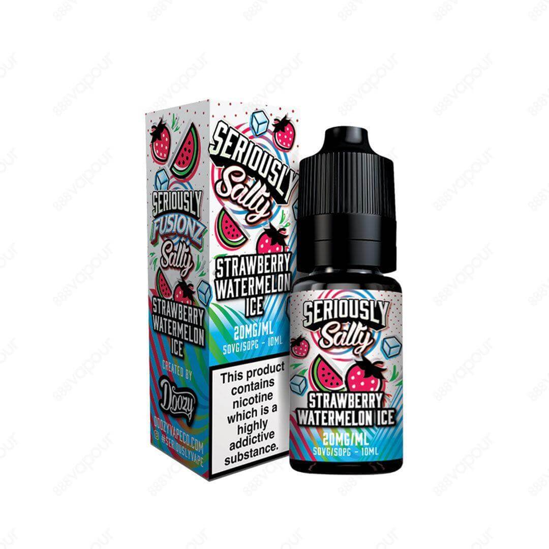Doozy Vape Co Seriously Fusions Strawberry Watermelon Ice 10ml Nicotine Salt E-Liquid