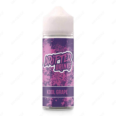 Drifter Drinks Kool Grape E-Liquid | £11.99 | 888 Vapour | Drifter Drinks Kool Grape e-liquid by Juice Sauz is a grape drink, with a slight hint of coolada. Kool Grape by Drifter Drinks is available in a 0mg 100ml shortfill, with space for two 10ml 18mg n