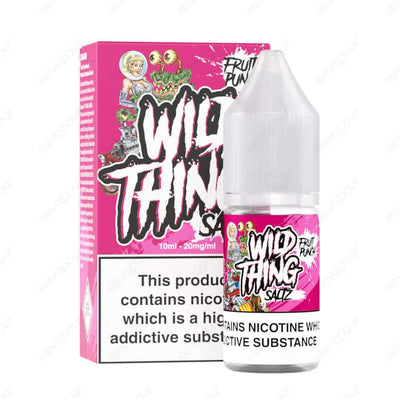Wild Thing Saltz Fruit Punch Salt E-Liquid | £2.50 | 888 Vapour | Wild Thing Saltz Fruit Punch nicotine salt e-liquid is a Caribbean inspired mixed fruit punch flavour! Salt nicotine is made from the same nicotine found within the tobacco plant leaf but r