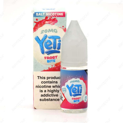 Yeti salt - Frost Bite 20mg | £3.95 | 888 Vapour | Bite back with this iceberg smashing berry bonanza. A super fruit collective with the one and only Yeti chill. Frost Bite by Yeti Salt contains 10/20mg of nicotine per 10ml bottle.
