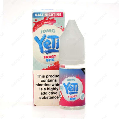 Yeti Salt - Frost Bite 10mg | £3.95 | 888 Vapour | Bite back with this iceberg-smashing berry bonanza. A super fruit collective with the one and only Yeti chill. Frost Bite by Yeti Salt contains 10/20mg of nicotine per 10ml bottle.