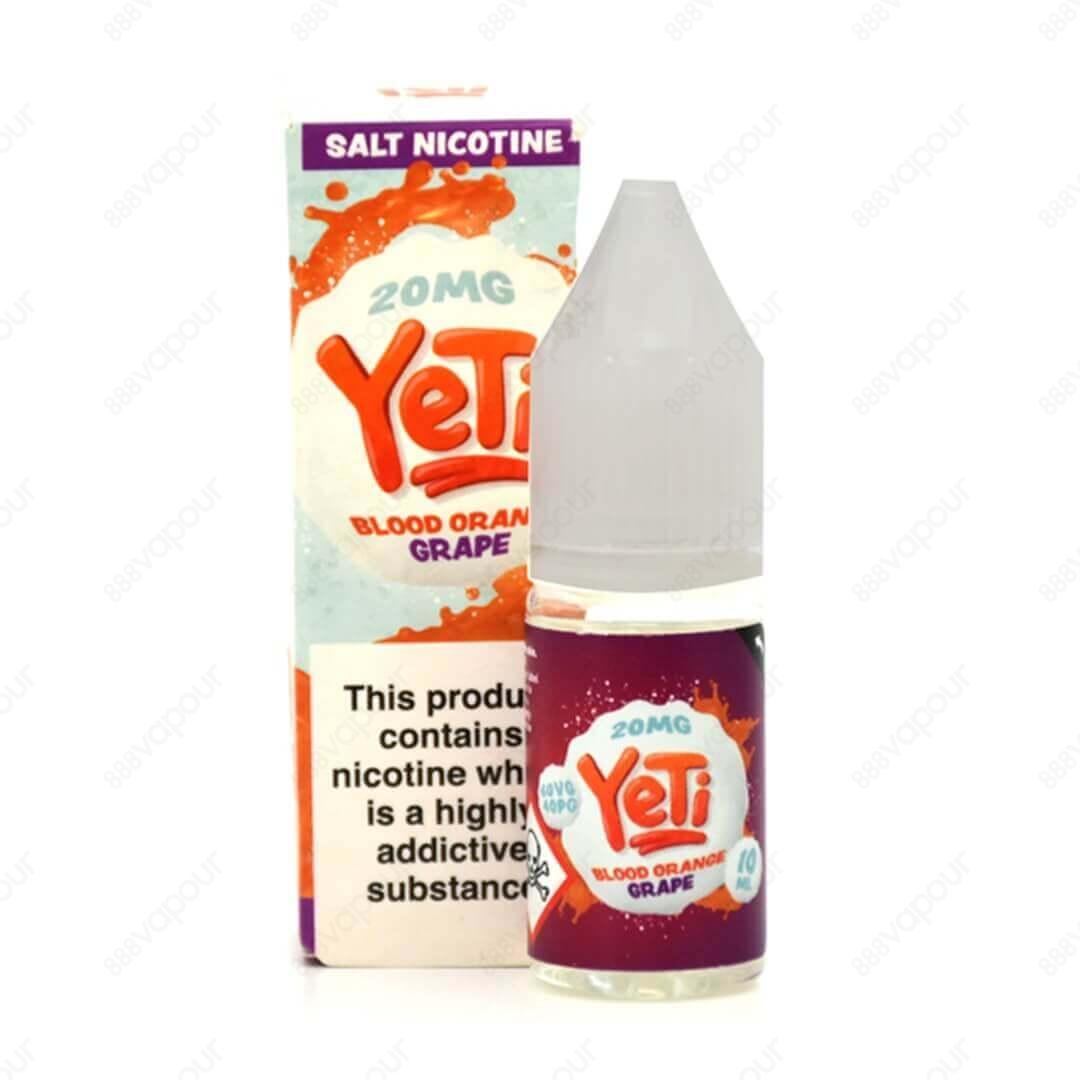 Yeti Salt - Blood Orange Grape 20mg | £3.95 | 888 Vapour | Ripe Blood Oranges and dark Grapes combine effortlessly in this delicious all day vape.Blood Orange Grape by Yeti Salt contains 10/20mg of nicotine per 10ml bottle.