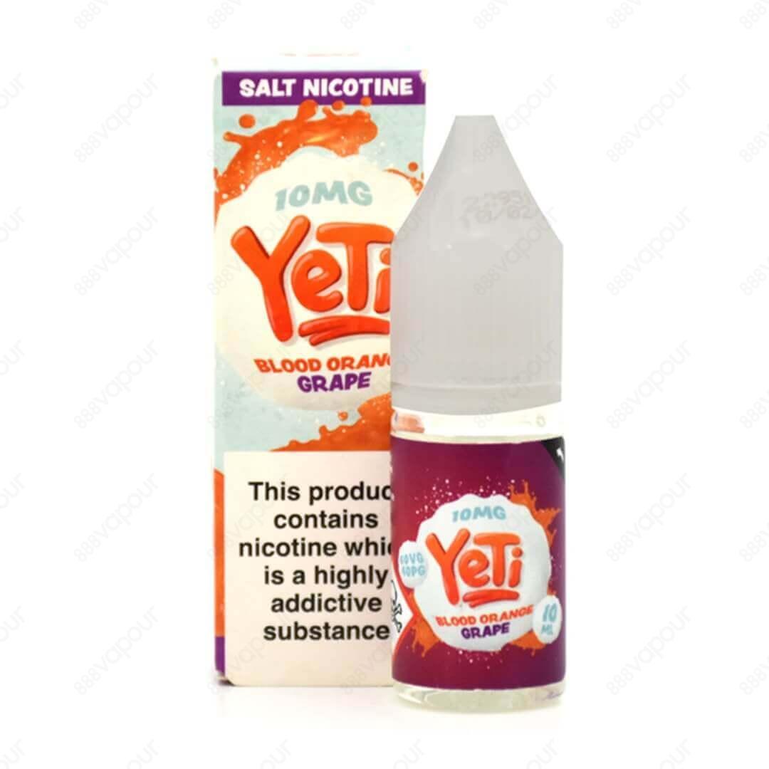 Yeti Salt - Blood Orange Grape 10mg | £3.95 | 888 Vapour | Ripe Blood Oranges and dark Grapes combine effortlessly in this delicious all day vape.Blood Orange Grape by Yeti Salt contains 10/20mg of nicotine per 10ml bottle.