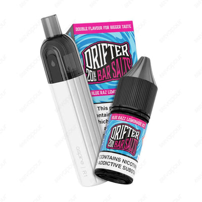 3500 Puffs Aspire R1 with Blue Razz Ice 20mg | £10.00 | 888 Vapour | 888 Vapour proudly introduce the 3500 Puffs Drifter Bar Salts with the BRAND NEW Aspire R1 Device in 10 flavours for just £10!