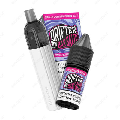 3500 Puffs Aspire R1 with Blueberry Ice 20mg | £10.00 | 888 Vapour | 888 Vapour proudly introduce the 3500 Puffs Drifter Bar Salts with the BRAND NEW Aspire R1 Device in 10 flavours for just £10!