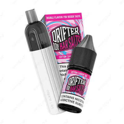 3500 Puffs Aspire R1 with Cotton Candy Ice 10mg | £10.00 | 888 Vapour | 888 Vapour proudly introduce the 3500 Puffs Drifter Bar Salts with the BRAND NEW Aspire R1 Device in 10 flavours for just £10!