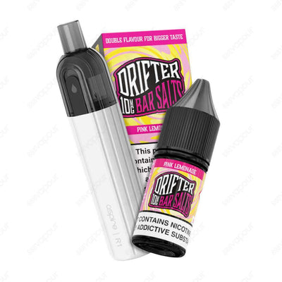 3500 Puffs Aspire R1 with Pink Lemonade 10mg | £10.00 | 888 Vapour | 888 Vapour proudly introduce the 3500 Puffs Drifter Bar Salts with the BRAND NEW Aspire R1 Device in 10 flavours for just £10!