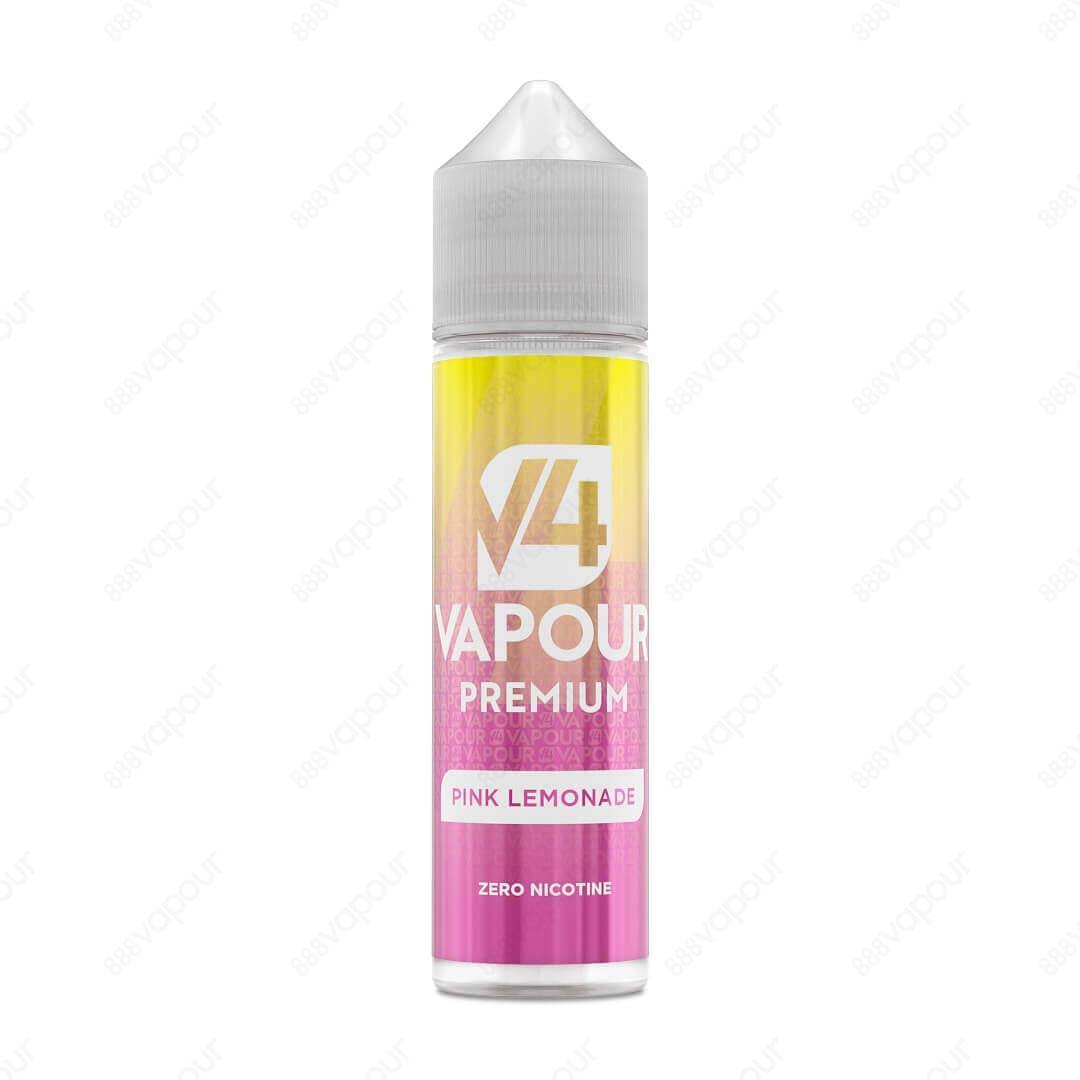 888 Vapour | V4 Vapour | Pink Lemonade 50ml Shortfill | £8.99 | 888 Vapour | V4 Vapour Premium Pink Lemonade serves up the delicious taste of mixed red fruits blended with a twist of citrusy lemonade, recreating the authentic taste of your favourite fizzy