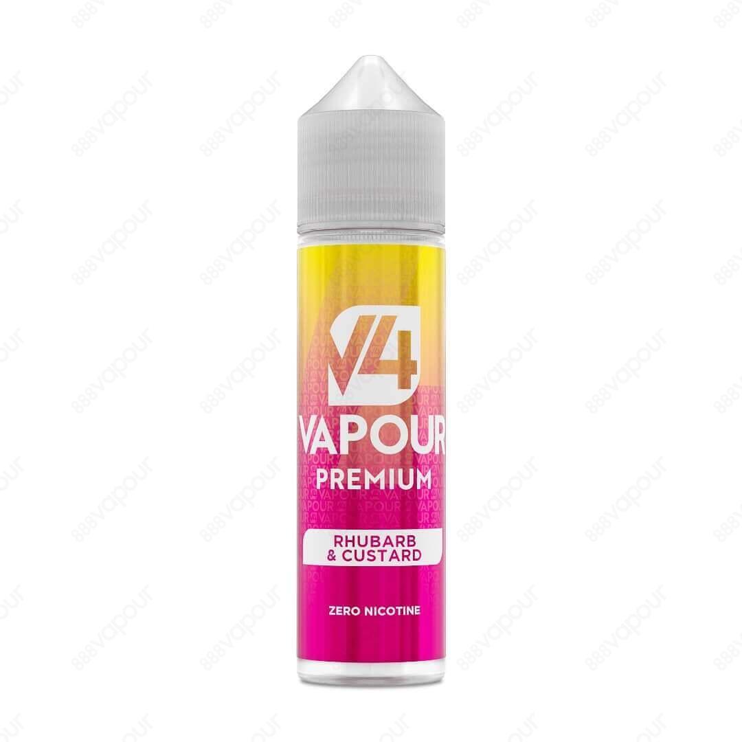 888 Vapour | V4 Vapour | Rhubarb & Custard 50ml Shortfill | £8.99 | 888 Vapour | V4 Vapour Premium Rhubarb Custard serves up the delicious taste of ripe, tangy rhubarb blended with sweet vanilla custard. This luxurious dessert flavour is the perfect choic