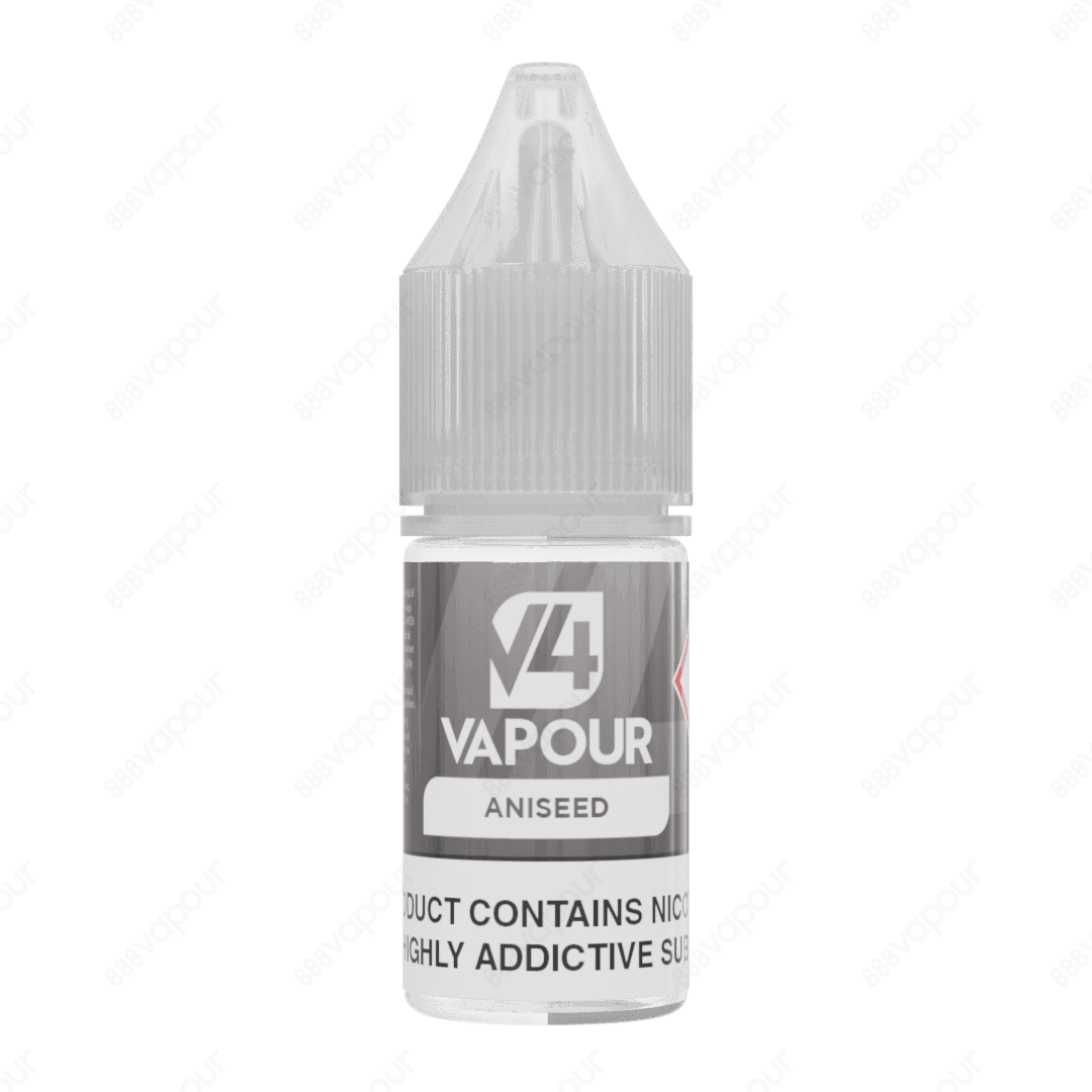 888 Vapour | V4 Vapour | Aniseed 50/50 E-liquid | £2.50 | 888 Vapour | Aniseed e-liquid by V4 Vapour is the ultimate aniseed flavoured 50/50 e-liquid, which is perfect to use in any device. We'd highly recommend the V4 Vapour 50/50 e-liquid line for those