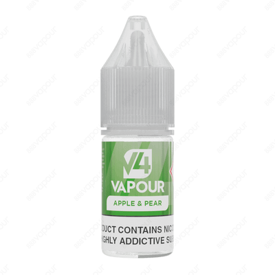 888 Vapour | V4 Vapour | Apple & Pear 50/50 E-liquid | £2.50 | 888 Vapour | Apple & Pear e-liquid by V4 Vapour is the ultimate apple & pear flavoured 50/50 e-liquid, which is perfect to use in any device. We'd highly recommend the V4 Vapour 50/50 e-liquid