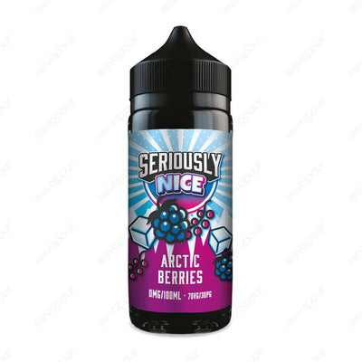 Seriously Nice Arctic Berries | £11.99 | 888 Vapour | Seriously Nice Arctic Berries E-Liquid is a fresh fruity mix of juicy blue and red berries finished off with a cool ice. Arctic Berries by Seriously Nice is available in a 0mg 100ml shortfill, with spa