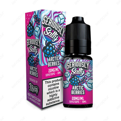 Seriously Salty Arctic Berries E-Liquid | £3.95 | 888 Vapour | Doozy Seriously Salty Arctic Berries combines succulent blue and red berries with menthol for a perfect fruity all-day flavour!Salt nicotine is made from the same nicotine found within the tob
