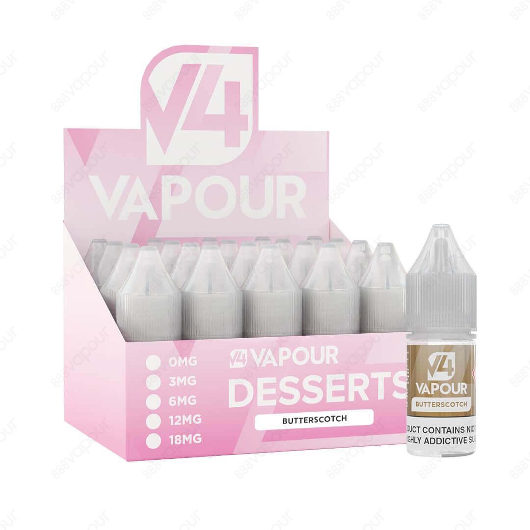 888 Vapour | V4 Vapour | Butterscotch 50/50 E-liquid | £2.50 | 888 Vapour | Butterscotch e-liquid by V4 Vapour is the ultimate butterscotch flavoured 50/50 e-liquid, which is perfect to use in any device. We'd highly recommend the V4 Vapour 50/50 e-liquid