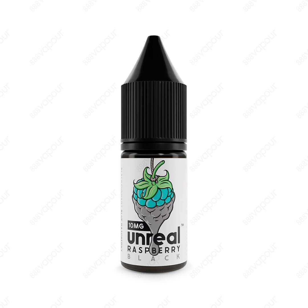 Unreal Raspberry Black Salt E-Liquid | £3.95 | 888 Vapour | Black from Unreal Raspberry is a delicious combination of juicy blackberry with a sweet and sour blue raspberry base. Available in a 10ml nicotine salt with a choice of two strengths, these delic