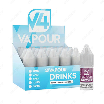 888 Vapour | V4 Vapour | Black Grape & Lime Soda E-liquid | £2.50 | 888 Vapour | Black Grape & Lime Soda e-liquid by V4 Vapour is the ultimate black grape & lime soda flavoured 50/50 e-liquid, which is perfect to use in any device. We'd highly recommend t