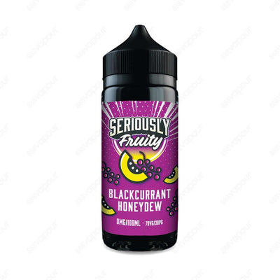 Seriously Fruity Blackcurrant Honeydew E-Liquid | £11.99 | 888 Vapour | Doozy Vape Co Seriously Fruity Blackcurrant Honeydew e-liquid is a fantastic combination of tangy blackcurrants with slices of a sweet honeydew melon! Seriously Fruity Blackcurrant Ho