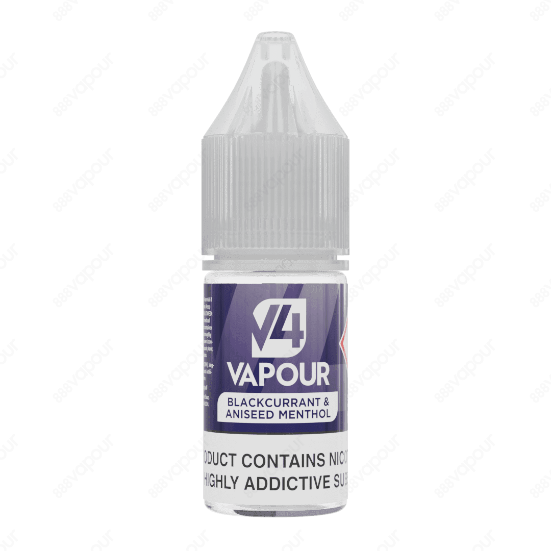 888 Vapour | V4 Vapour | Blackcurrant & Aniseed Menthol | £2.50 | 888 Vapour | Blackcurrant & Aniseed Menthol e-liquid by V4 Vapour is the ultimate blackcurrant & aniseed menthol flavoured 50/50 e-liquid, which is perfect to use in any device. We'd highly
