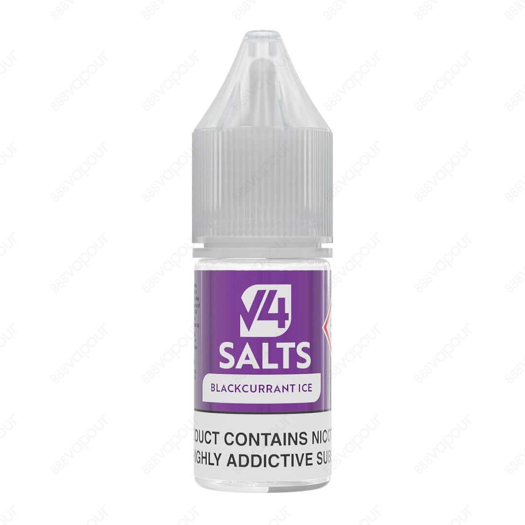 888 Vapour | V4 Vapour | Blackcurrant Ice Nicotine Salt | £2.50 | 888 Vapour | V4 Vapour Salt Blackcurrant Ice 10ml nicotine salt e-liquid is the ultimate Blackcurrant Ice flavoured e-liquid. Perfect for use in starter kits, pod systems and MTL tanks due