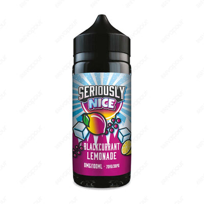 Seriously Nice Blackcurrant Lemonade | £11.99 | 888 Vapour | Seriously Nice Blackcurrant Lemonade E-Liquid is a juicy, refreshing mix of blackcurrant, zesty lemon and a cool kick of lush ice. Blackcurrant Lemonade by Seriously Nice is available in a 0mg 1